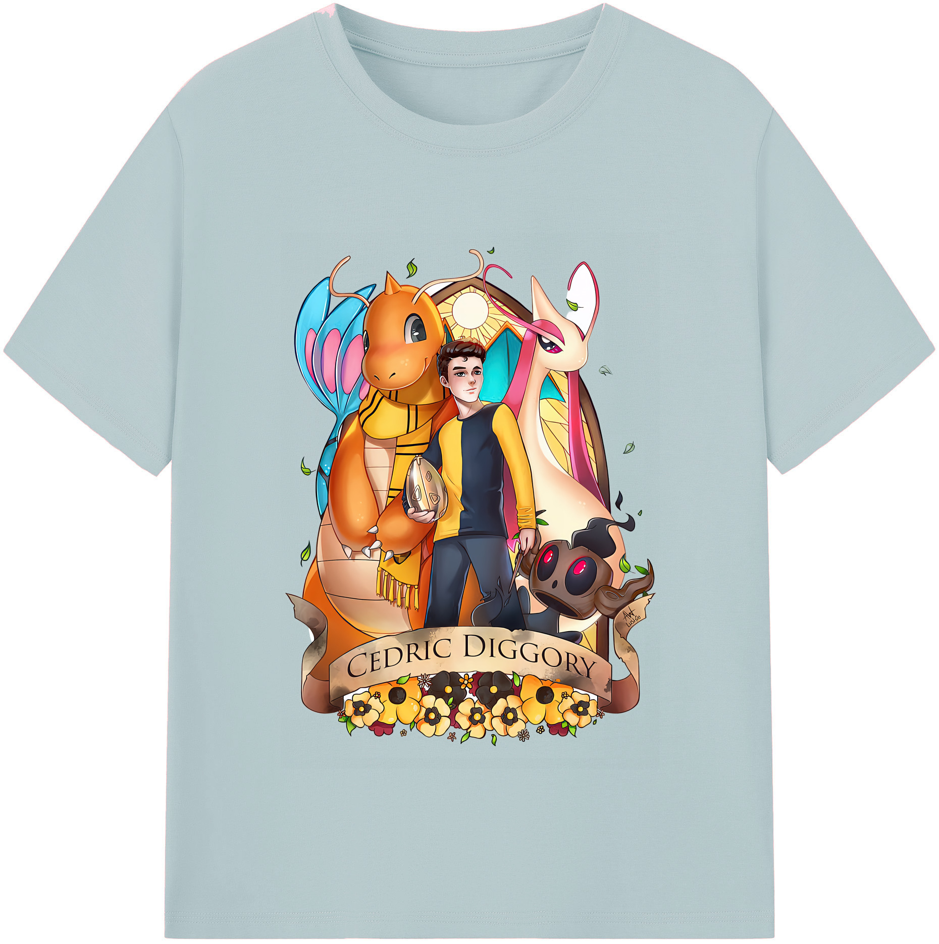 （画像用） Harry Potter ハリー・ポッターシリーズ 綿100％半袖Tシャツ（フロントプリント）